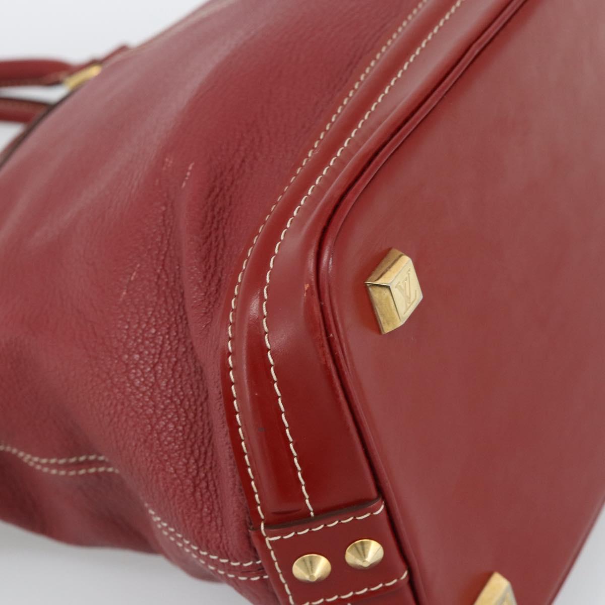 LOUIS VUITTON Lockit Hand Bag Suhari Red M95862 LV Auth bs35734A