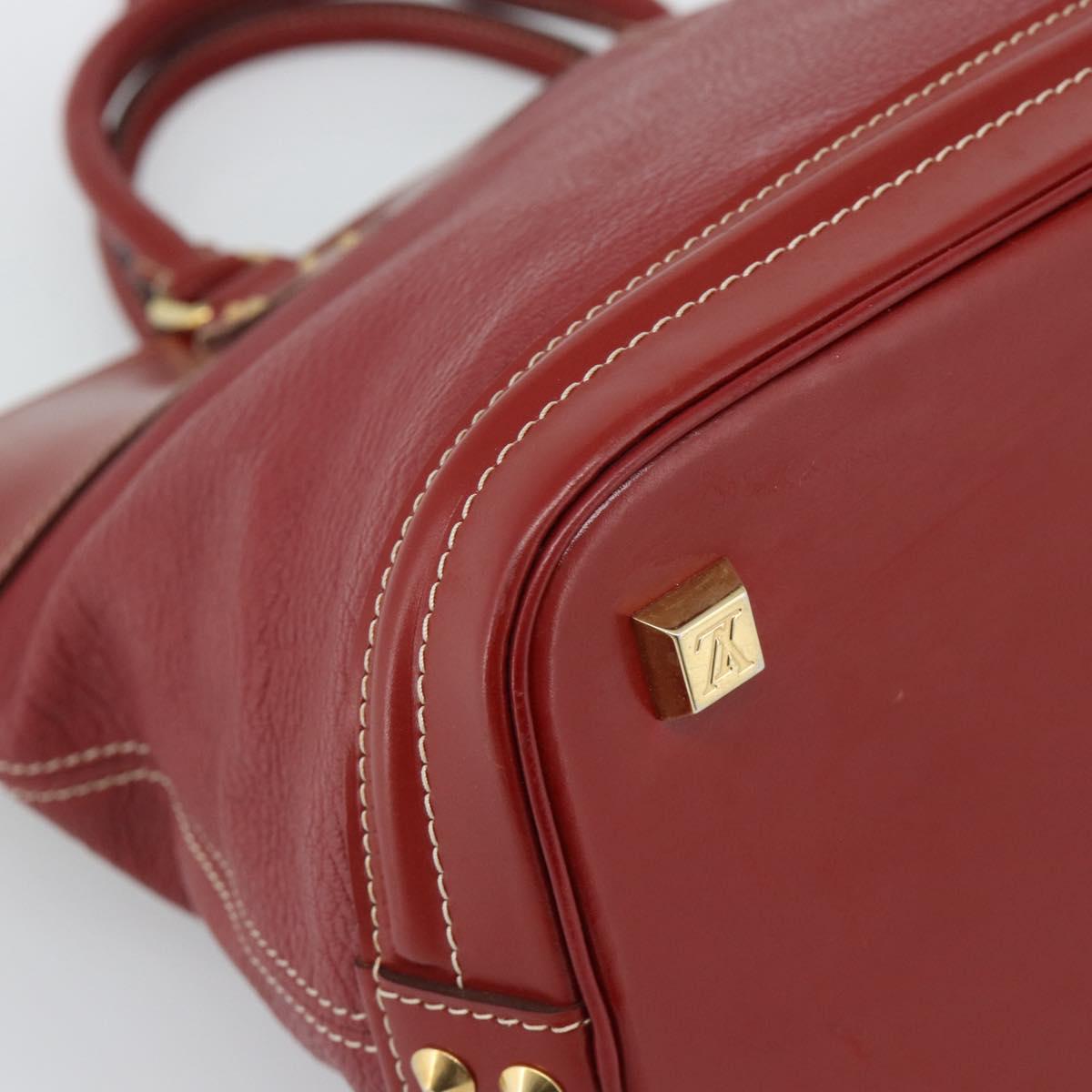 LOUIS VUITTON Lockit Hand Bag Suhari Red M95862 LV Auth bs35734A
