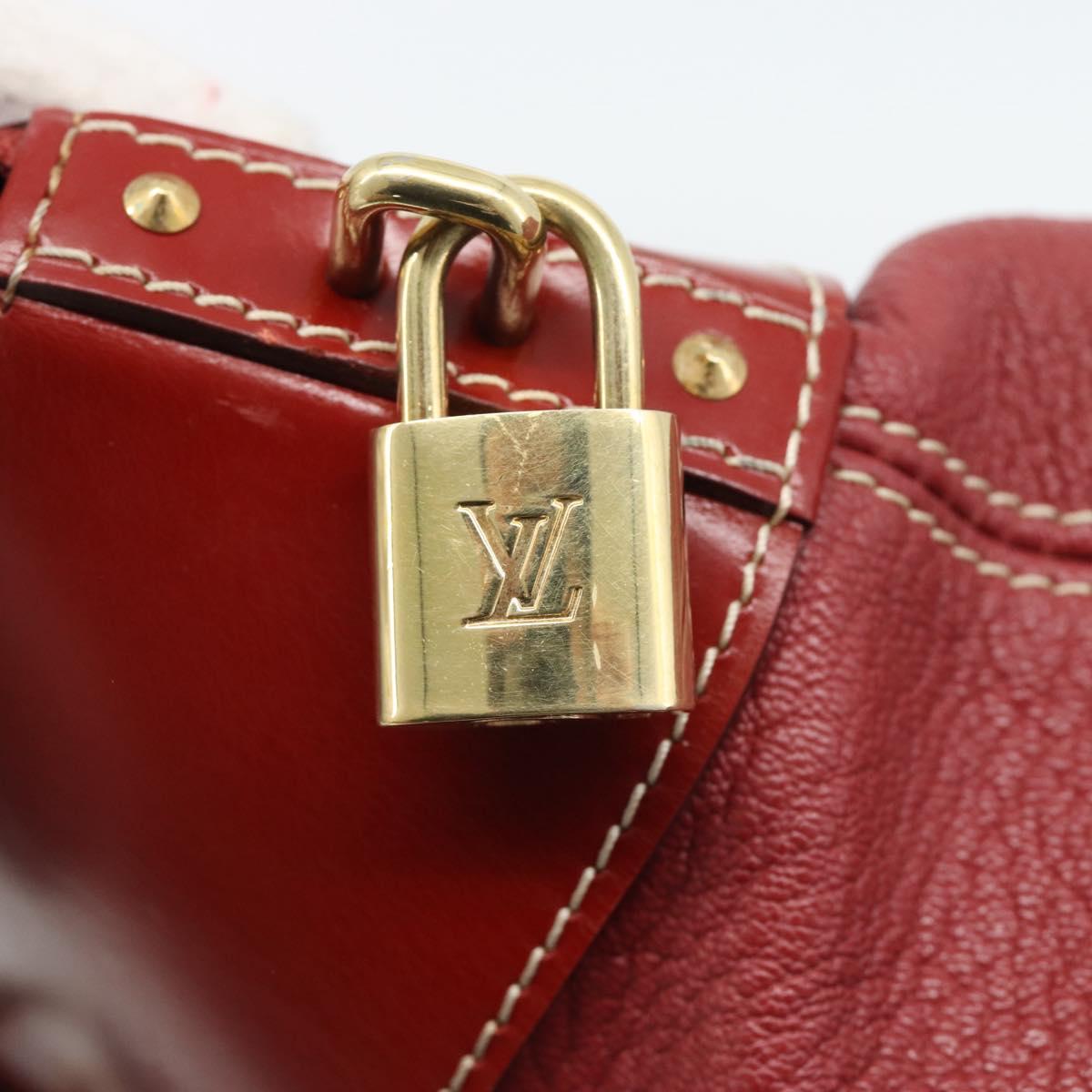 LOUIS VUITTON Lockit Hand Bag Suhari Red M95862 LV Auth bs35734A