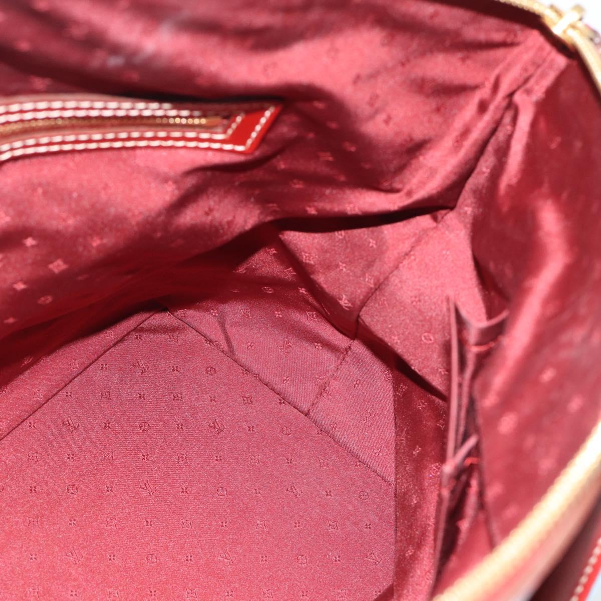 LOUIS VUITTON Lockit Hand Bag Suhari Red M95862 LV Auth bs35734A