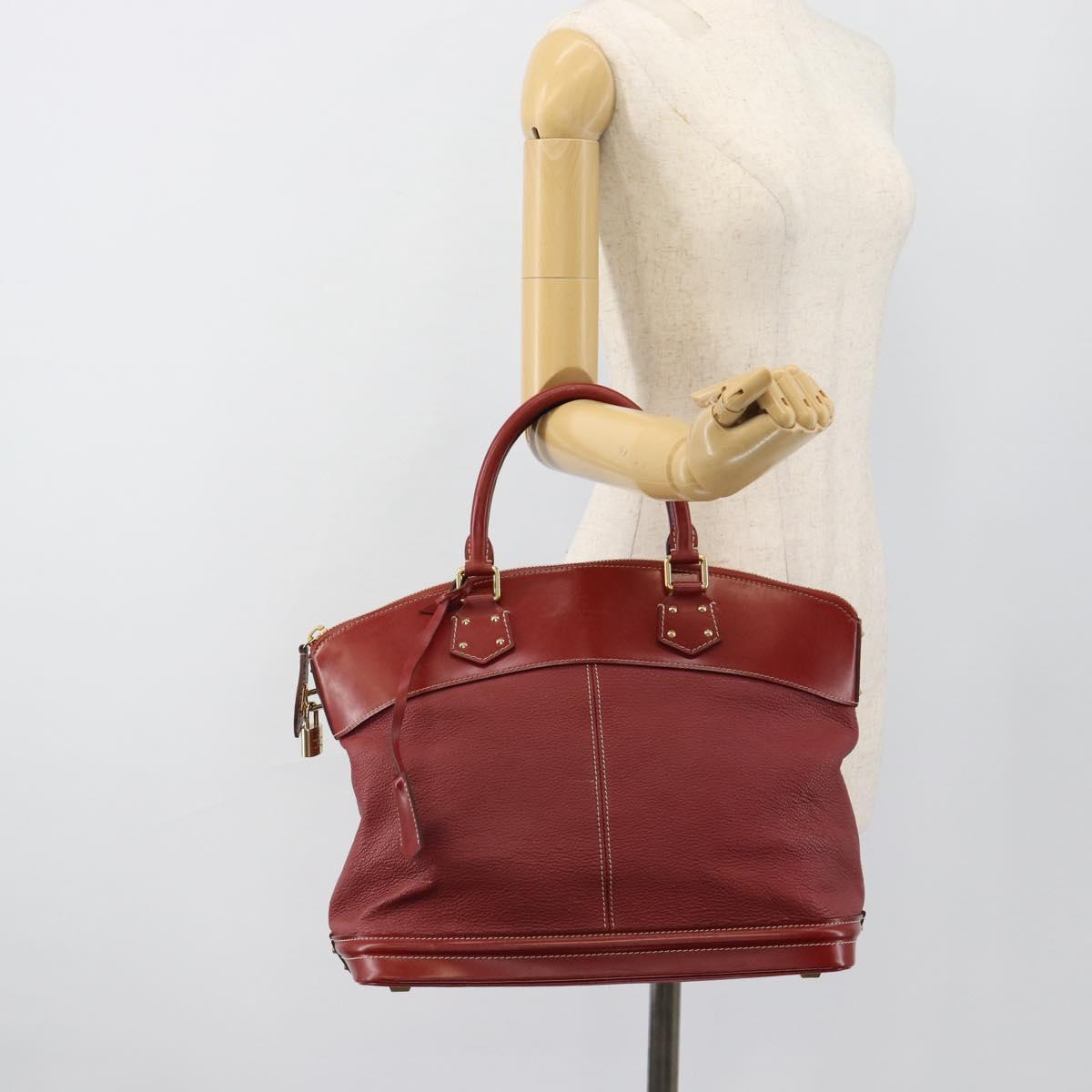 LOUIS VUITTON Lockit Hand Bag Suhari Red M95862 LV Auth bs35734A