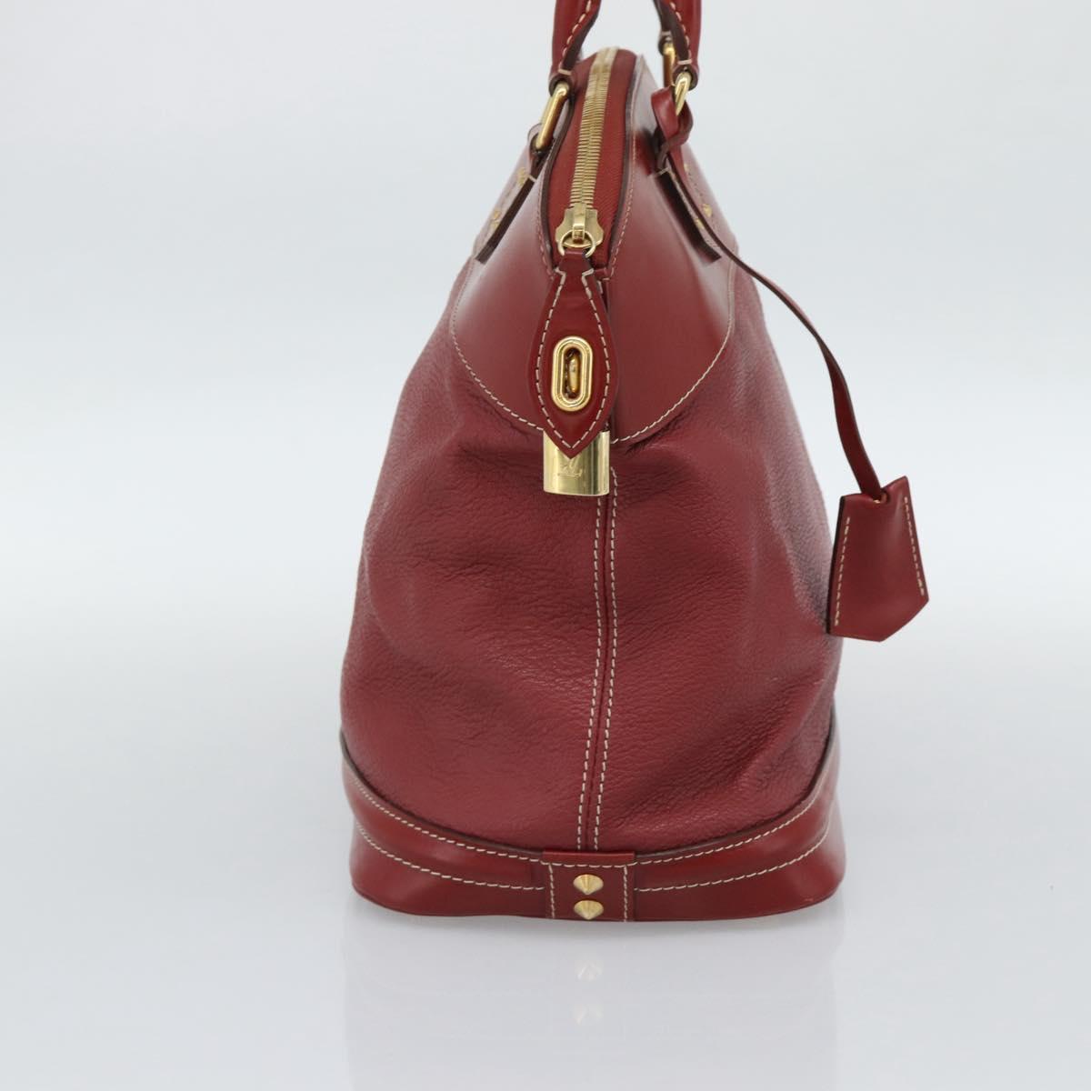 LOUIS VUITTON Lockit Hand Bag Suhari Red M95862 LV Auth bs35734A