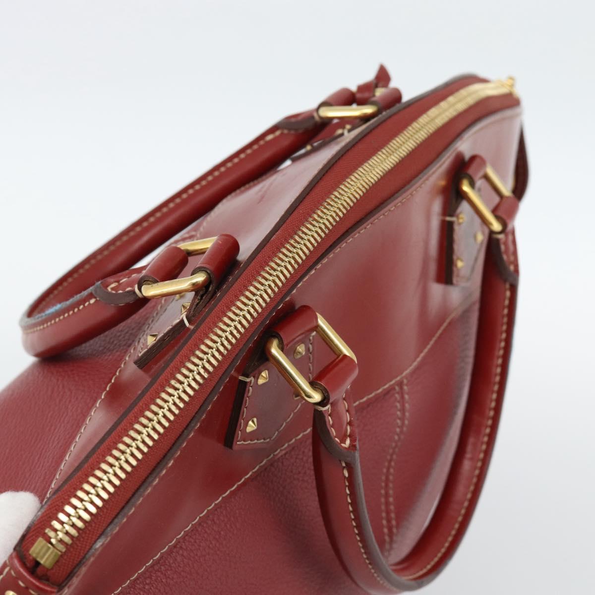 LOUIS VUITTON Lockit Hand Bag Suhari Red M95862 LV Auth bs35734A