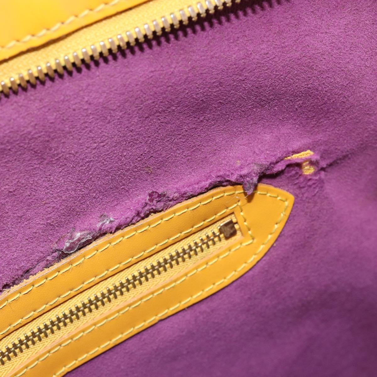 LOUIS VUITTON Epi Lussac Shoulder Bag Yellow M52289 LV Auth bs35736