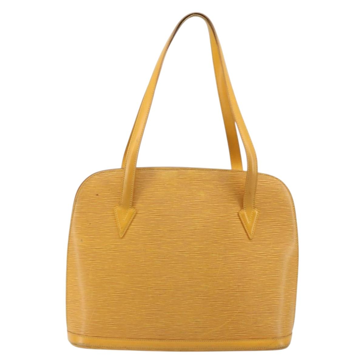 LOUIS VUITTON Epi Lussac Shoulder Bag Yellow M52289 LV Auth bs35736