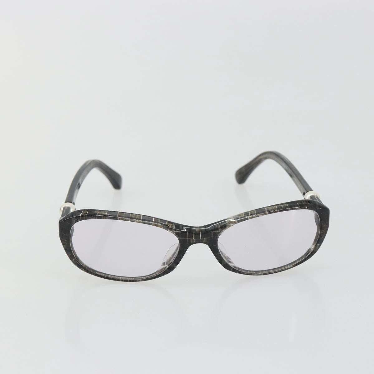CHANEL Sunglasses plastic Brown CC Auth bs35741