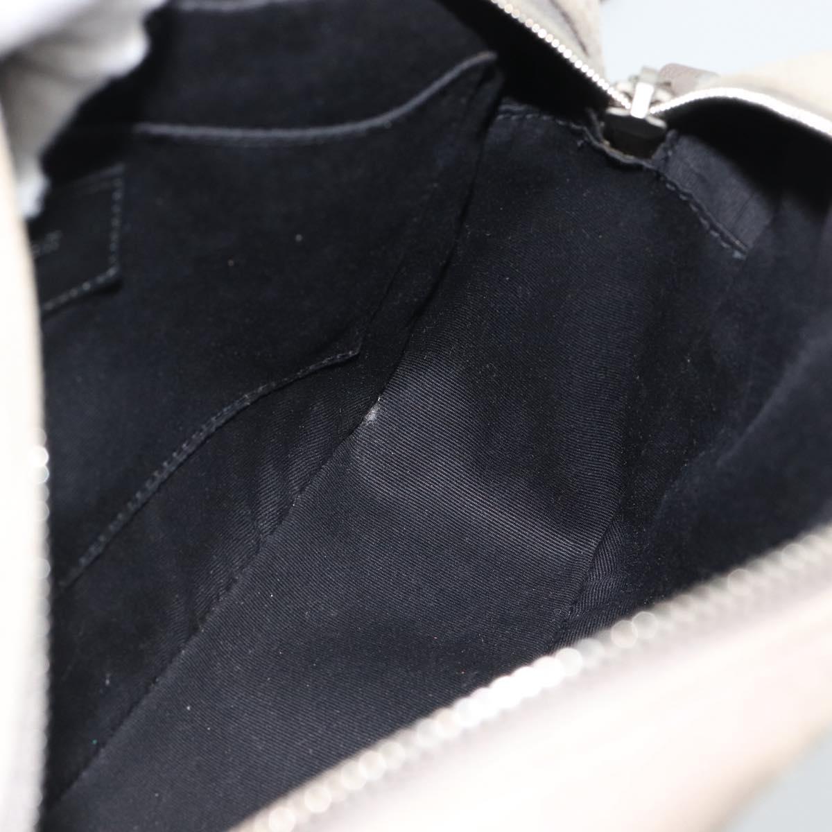 SAINT LAURENT Shoulder Bag Suede Gray Silver 520533 Auth bs35745V