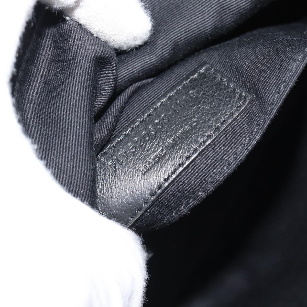 SAINT LAURENT Shoulder Bag Suede Gray Silver 520533 Auth bs35745V