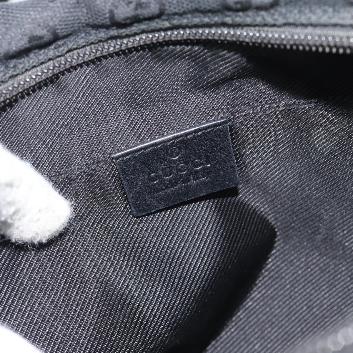 GUCCI GG Canvas Shoulder Bag Black 28562 Auth bs35748