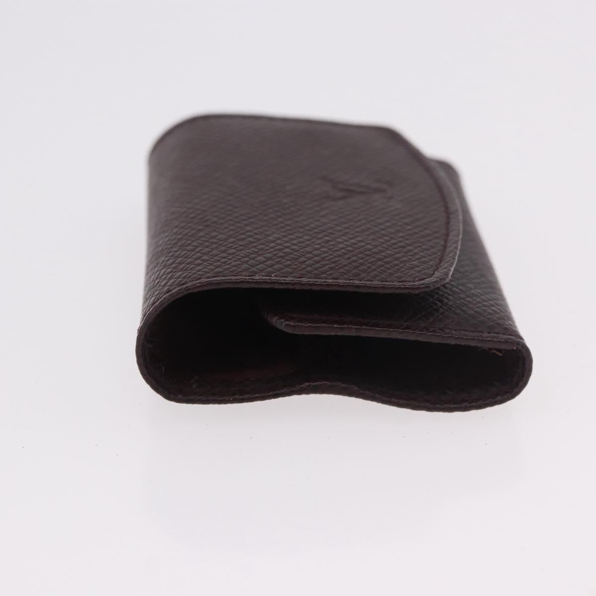 LOUIS VUITTON Taiga Buton de Manchette Cuffs Ardoise Silver M30566 Auth bs35759