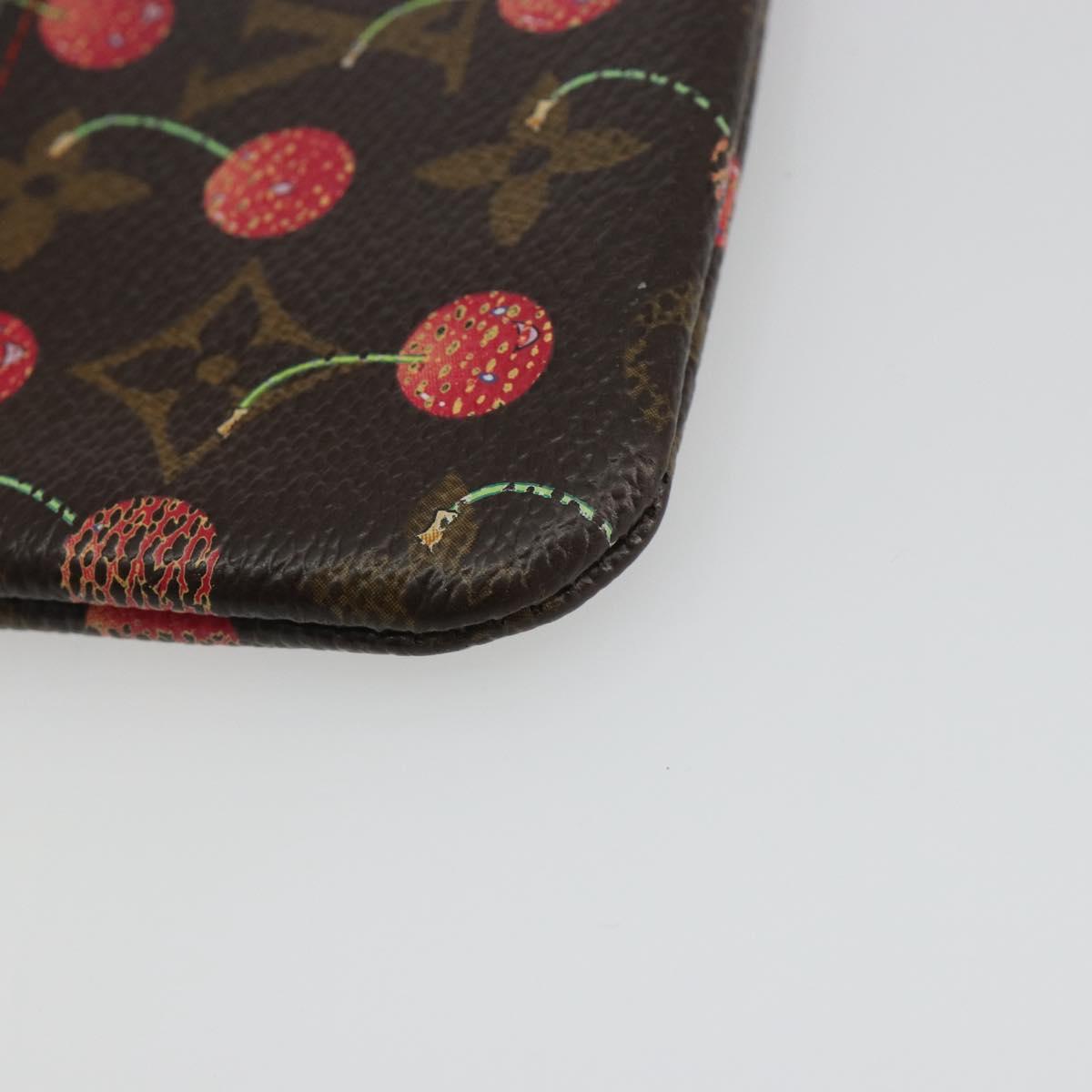 LOUIS VUITTON Monogram Cherry Pochette Cles Coin Purse M95042 LV Auth bs35761