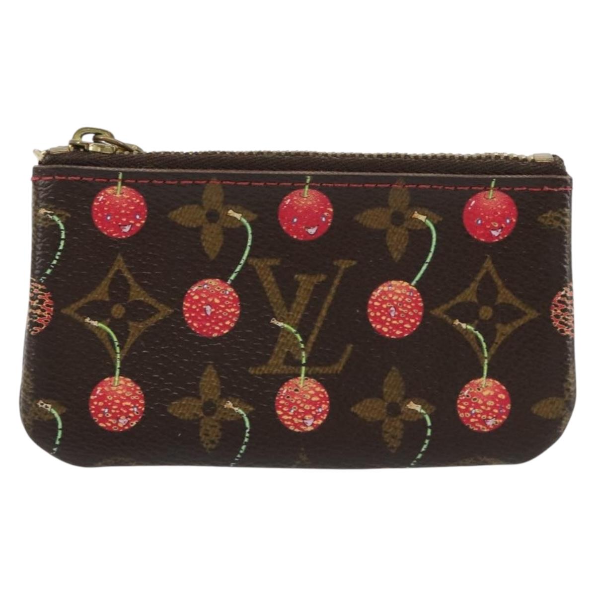 LOUIS VUITTON Monogram Cherry Pochette Cles Coin Purse M95042 LV Auth bs35761