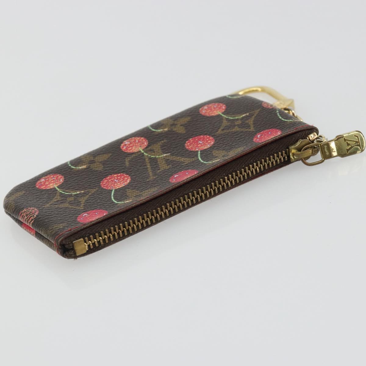LOUIS VUITTON Monogram Cherry Pochette Cles Coin Purse M95042 LV Auth bs35761