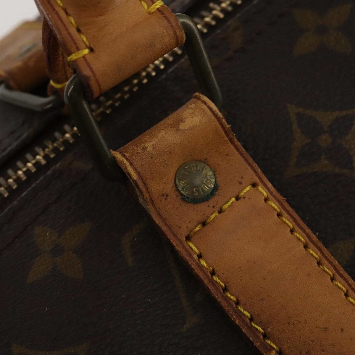 LOUIS VUITTON Monogram Keepall 55 Boston Bag M41424 LV Auth bs35764