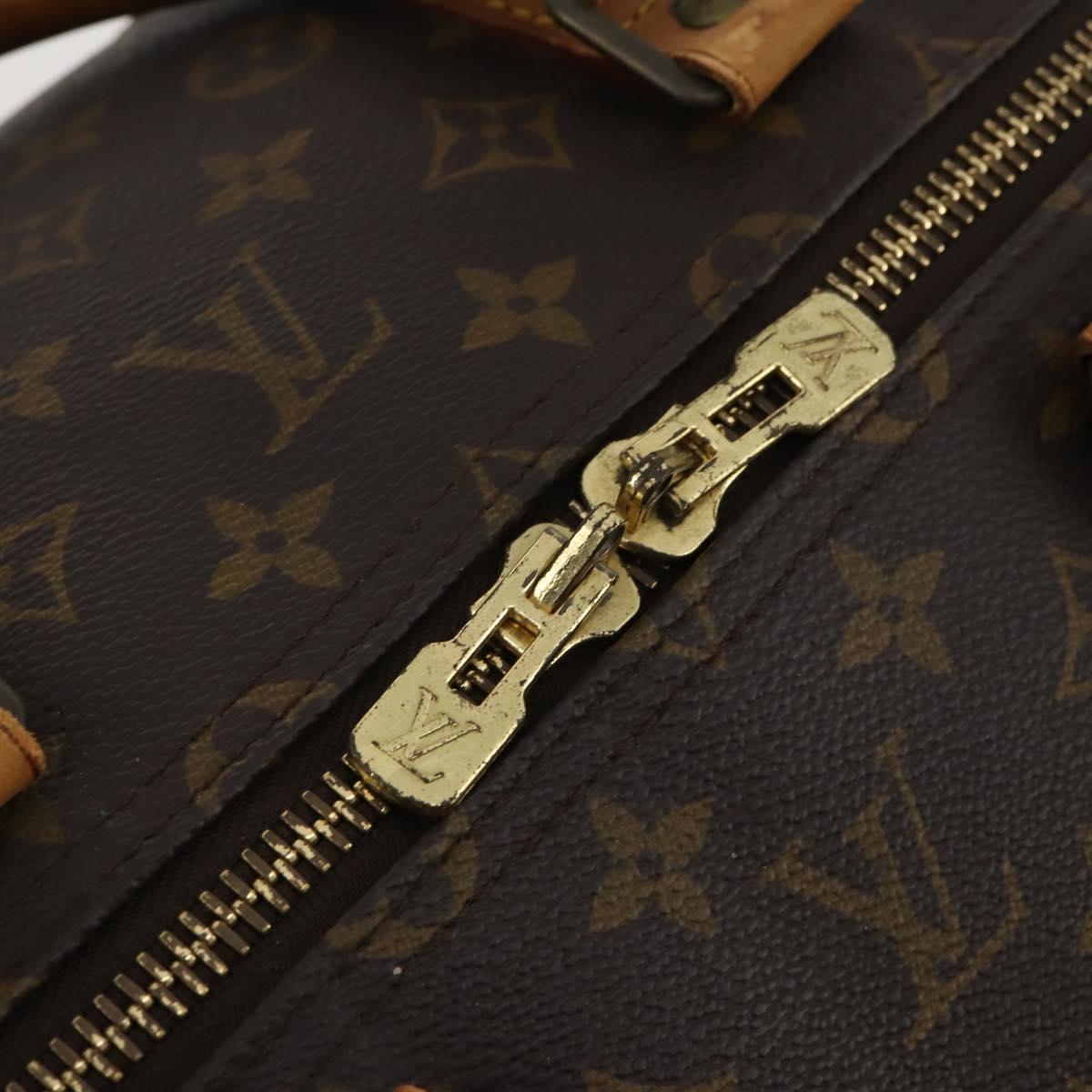 LOUIS VUITTON Monogram Keepall 55 Boston Bag M41424 LV Auth bs35764