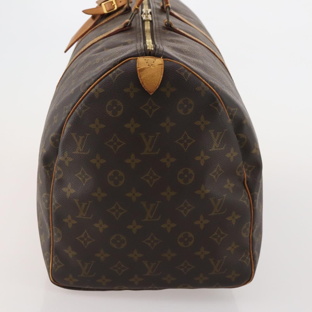 LOUIS VUITTON Monogram Keepall 55 Boston Bag M41424 LV Auth bs35764