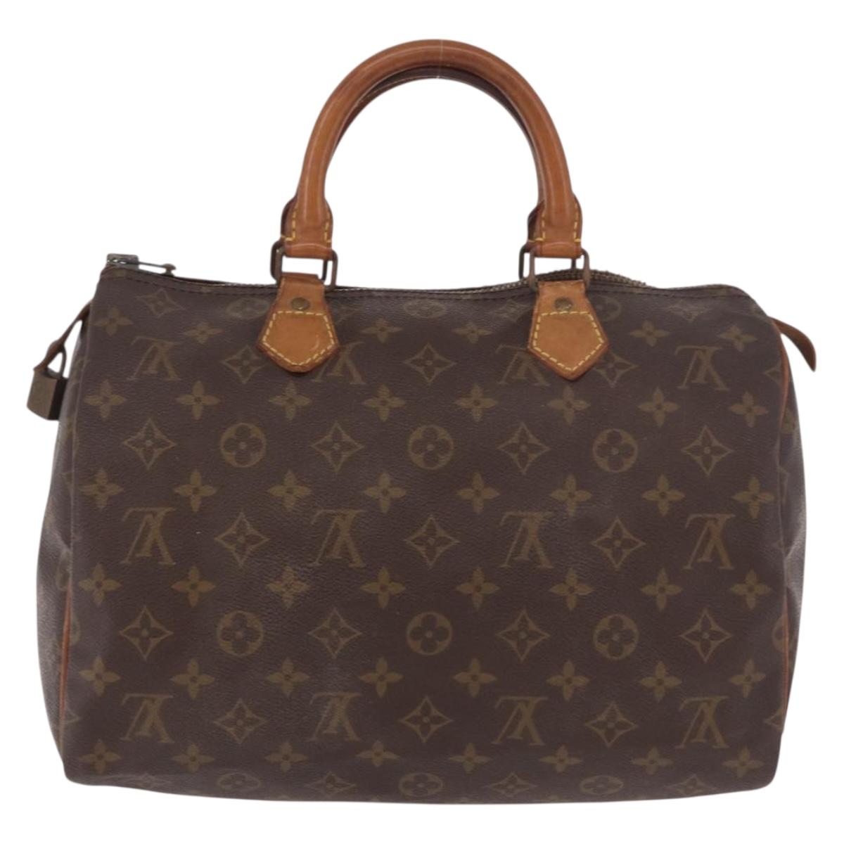 LOUIS VUITTON Monogram Speedy 30 Hand Bag M41526 LV Auth bs35766