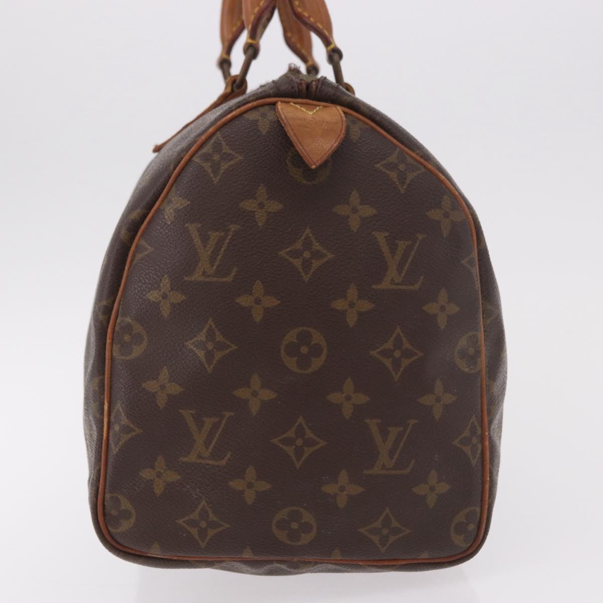 LOUIS VUITTON Monogram Speedy 30 Hand Bag M41526 LV Auth bs35766