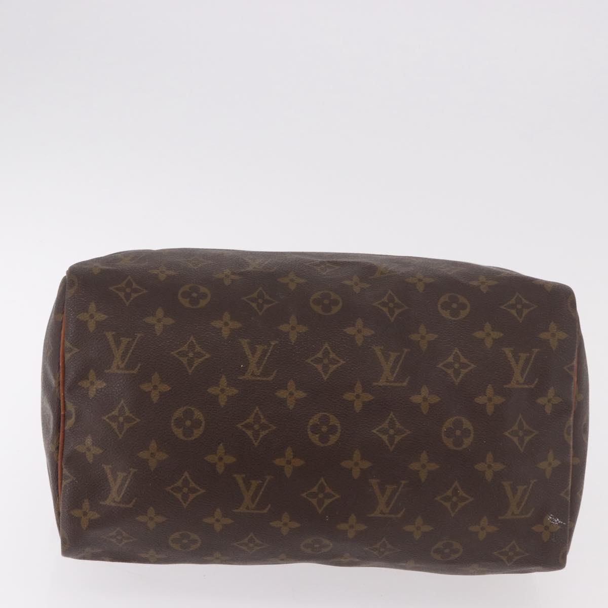 LOUIS VUITTON Monogram Speedy 30 Hand Bag M41526 LV Auth bs35766