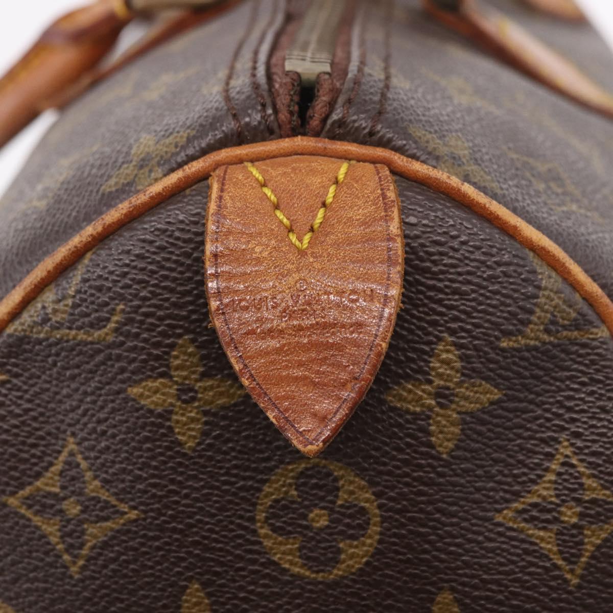 LOUIS VUITTON Monogram Speedy 35 Hand Bag M41524 LV Auth bs35768