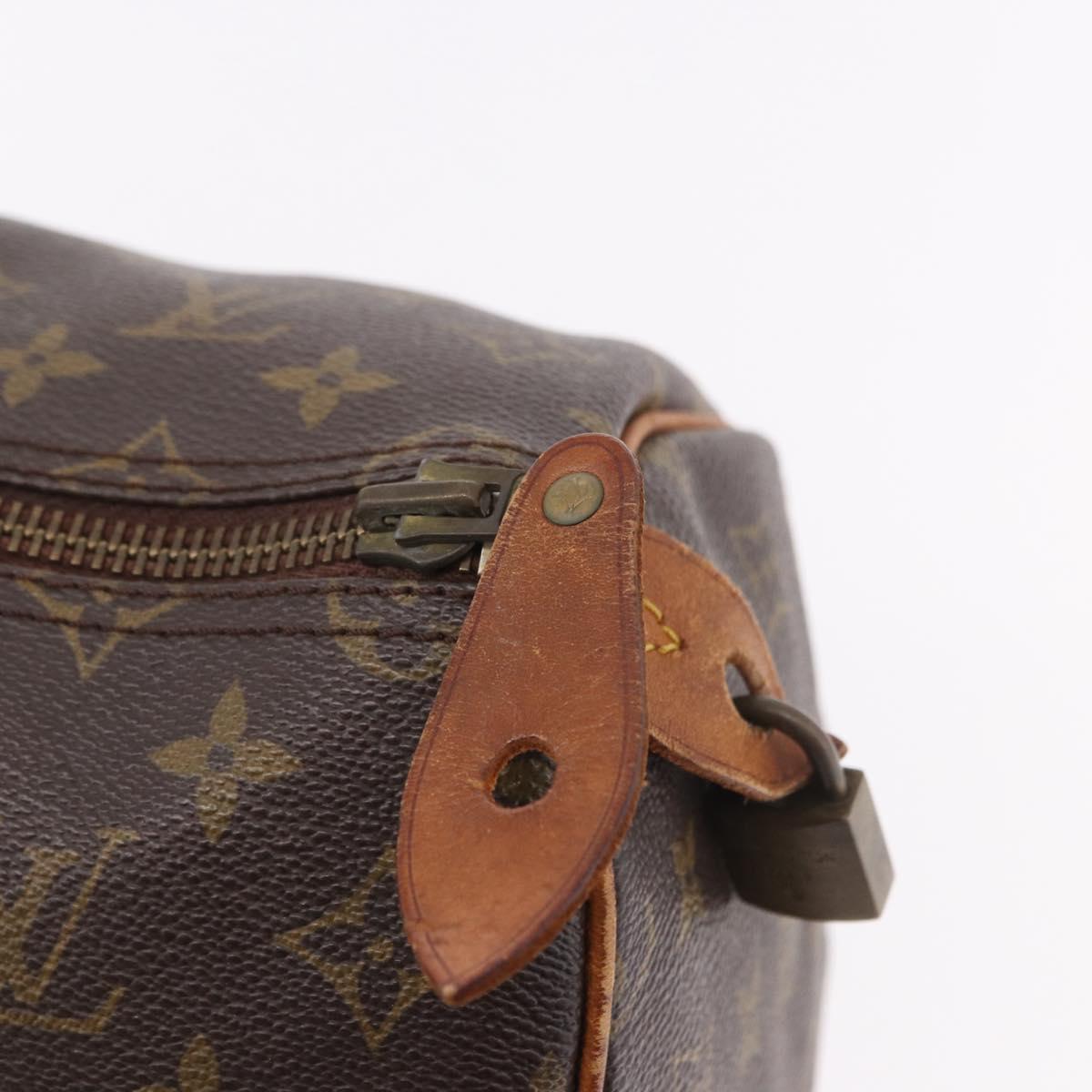LOUIS VUITTON Monogram Speedy 35 Hand Bag M41524 LV Auth bs35768