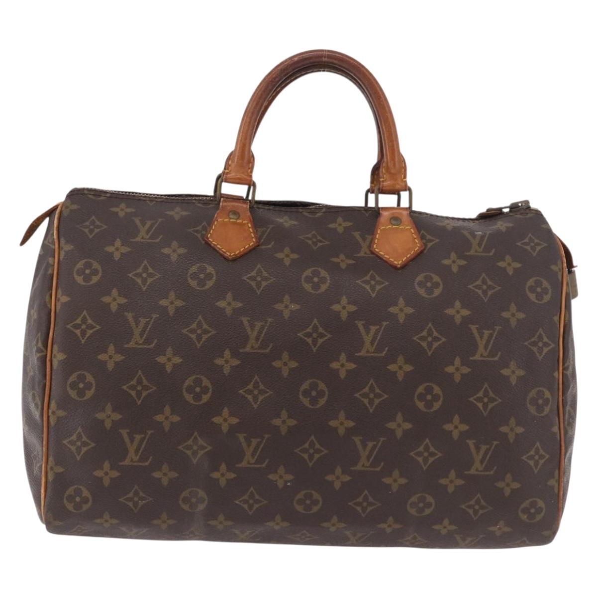 LOUIS VUITTON Monogram Speedy 35 Hand Bag M41524 LV Auth bs35768