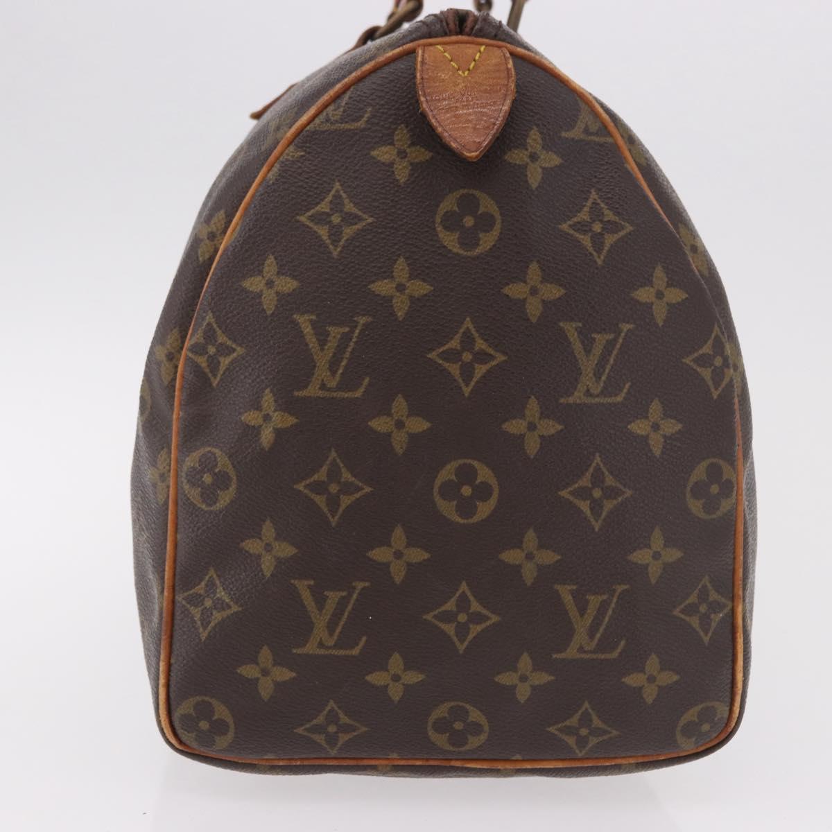 LOUIS VUITTON Monogram Speedy 35 Hand Bag M41524 LV Auth bs35768