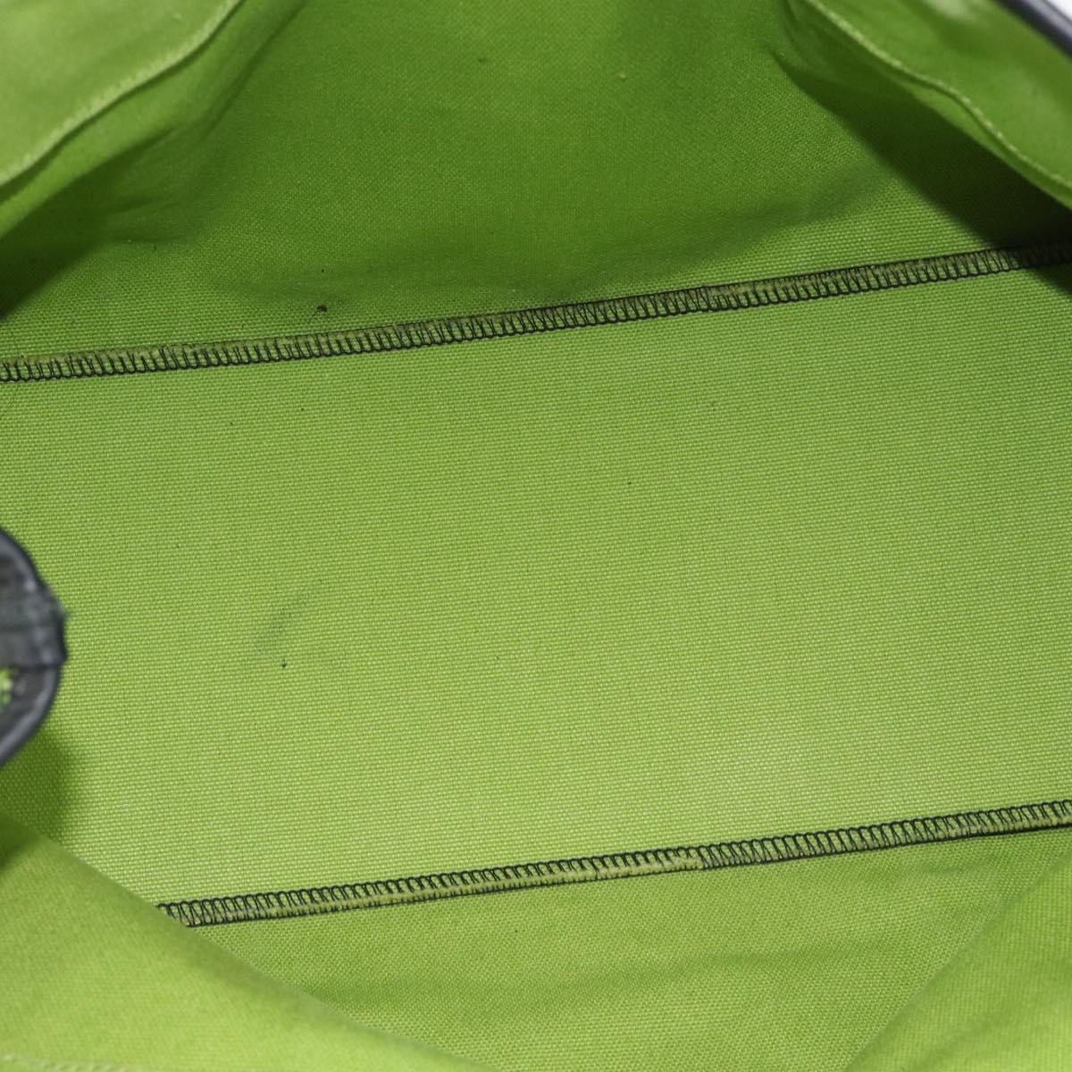 BOTTEGA VENETA Tote Bag Canvas Green Black 256763 Auth bs35773