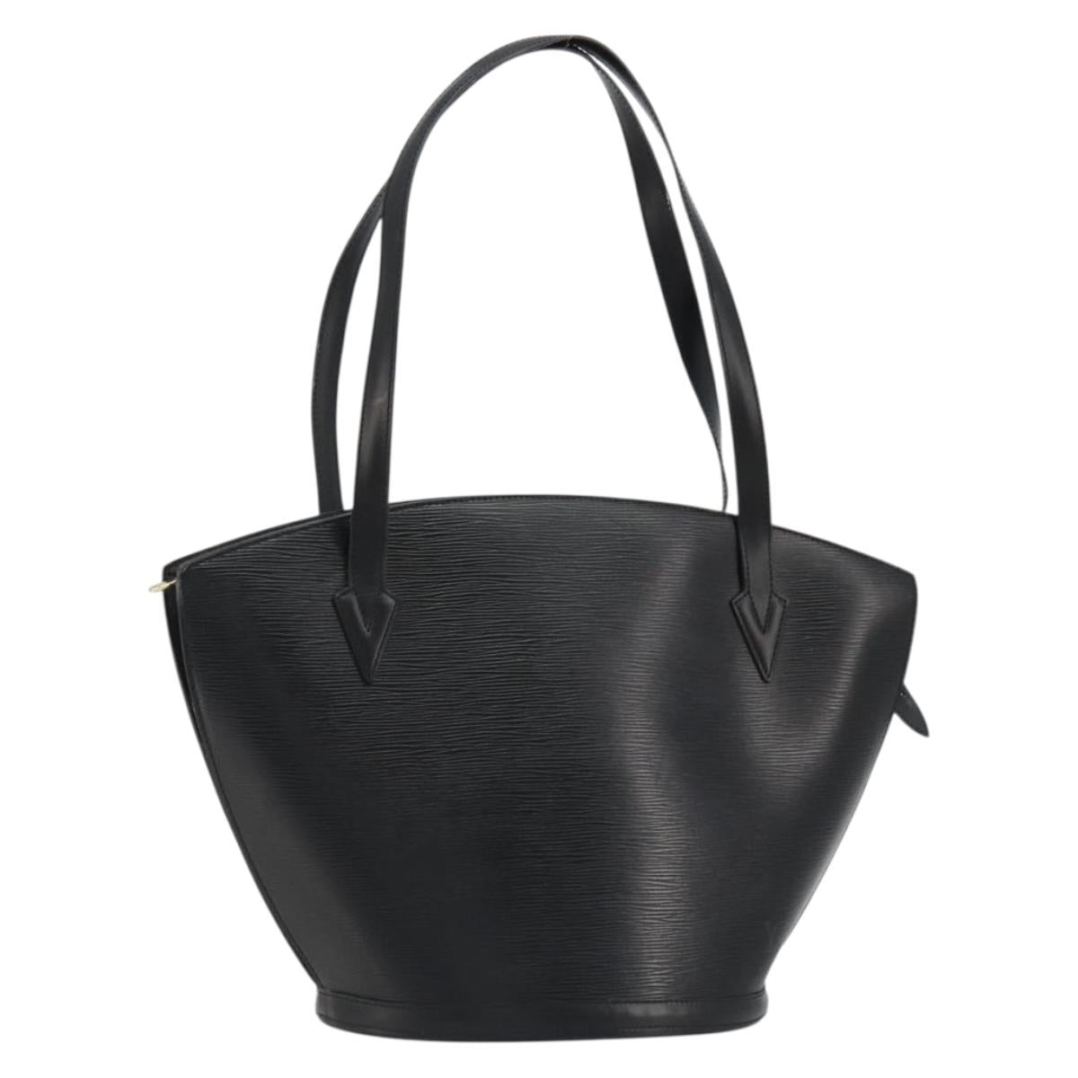 LOUIS VUITTON Epi Saint Jacques Shopping Shoulder Bag Black M52262 Auth bs35780V