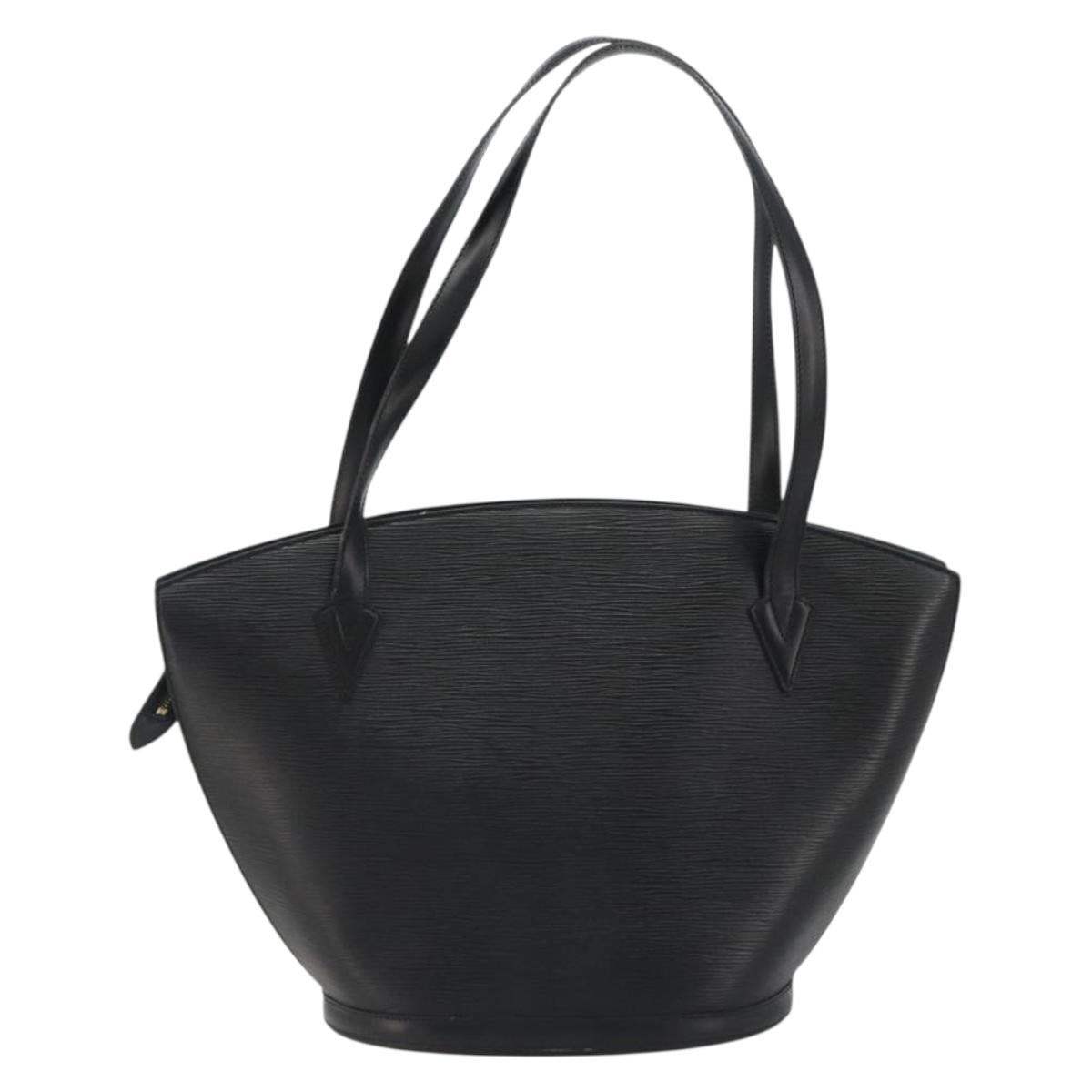 LOUIS VUITTON Epi Saint Jacques Shopping Shoulder Bag Black M52262 Auth bs35780V