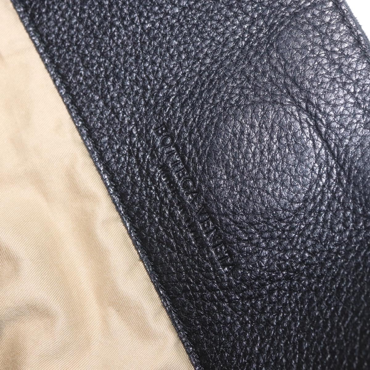 BOTTEGA VENETA Hand Bag Outlet Leather Black 115778 Auth bs35781