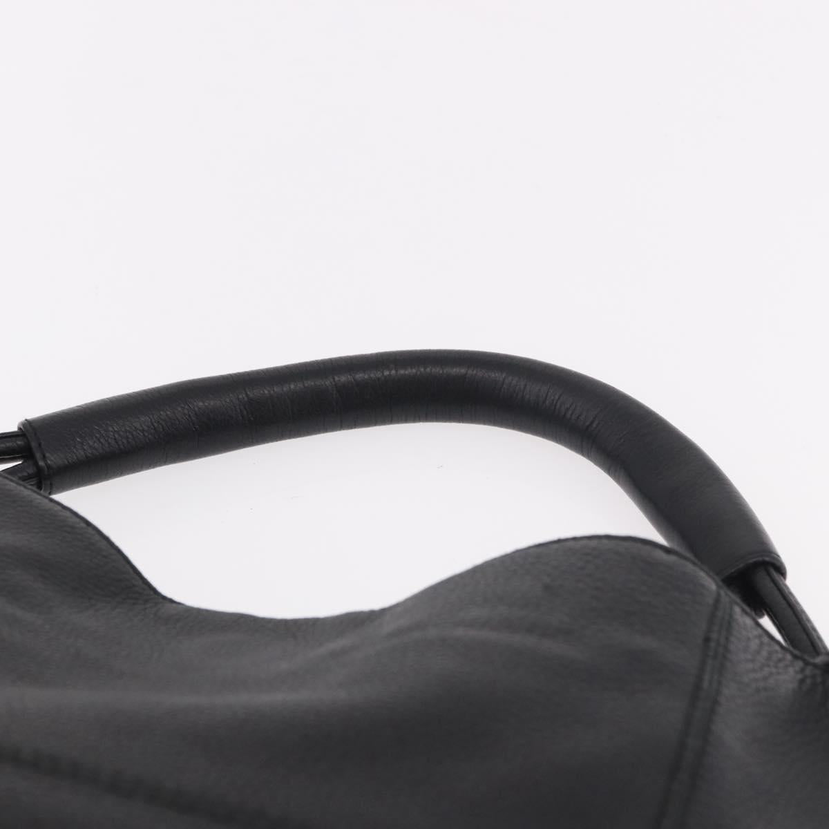 BOTTEGA VENETA Hand Bag Outlet Leather Black 115778 Auth bs35781