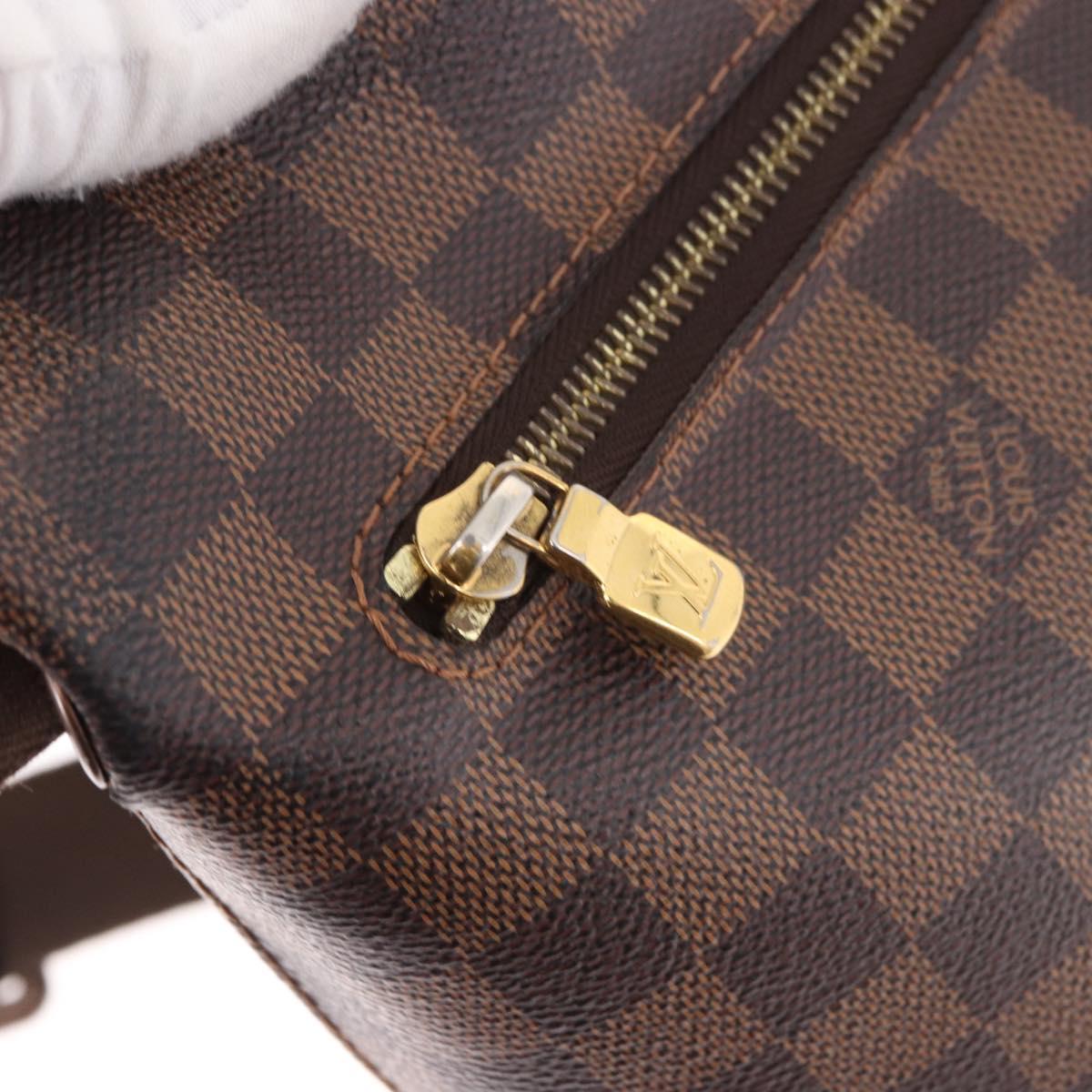 LOUIS VUITTON Damier Ebene Brooklyn MM Shoulder Bag N51211 LV Auth bs35787A
