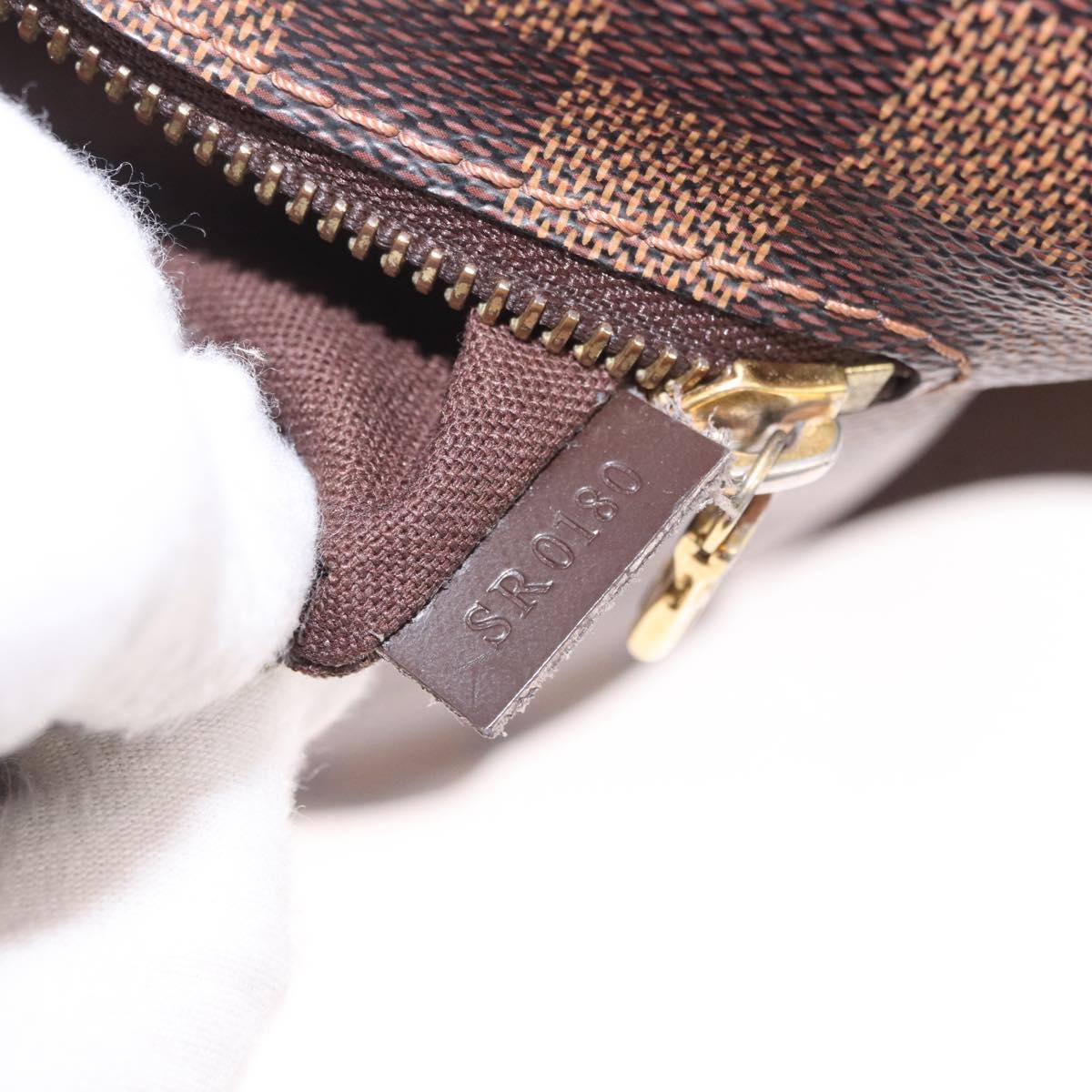 LOUIS VUITTON Damier Ebene Brooklyn MM Shoulder Bag N51211 LV Auth bs35787A