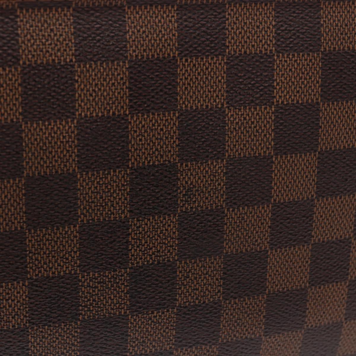 LOUIS VUITTON Damier Ebene Brooklyn MM Shoulder Bag N51211 LV Auth bs35787A