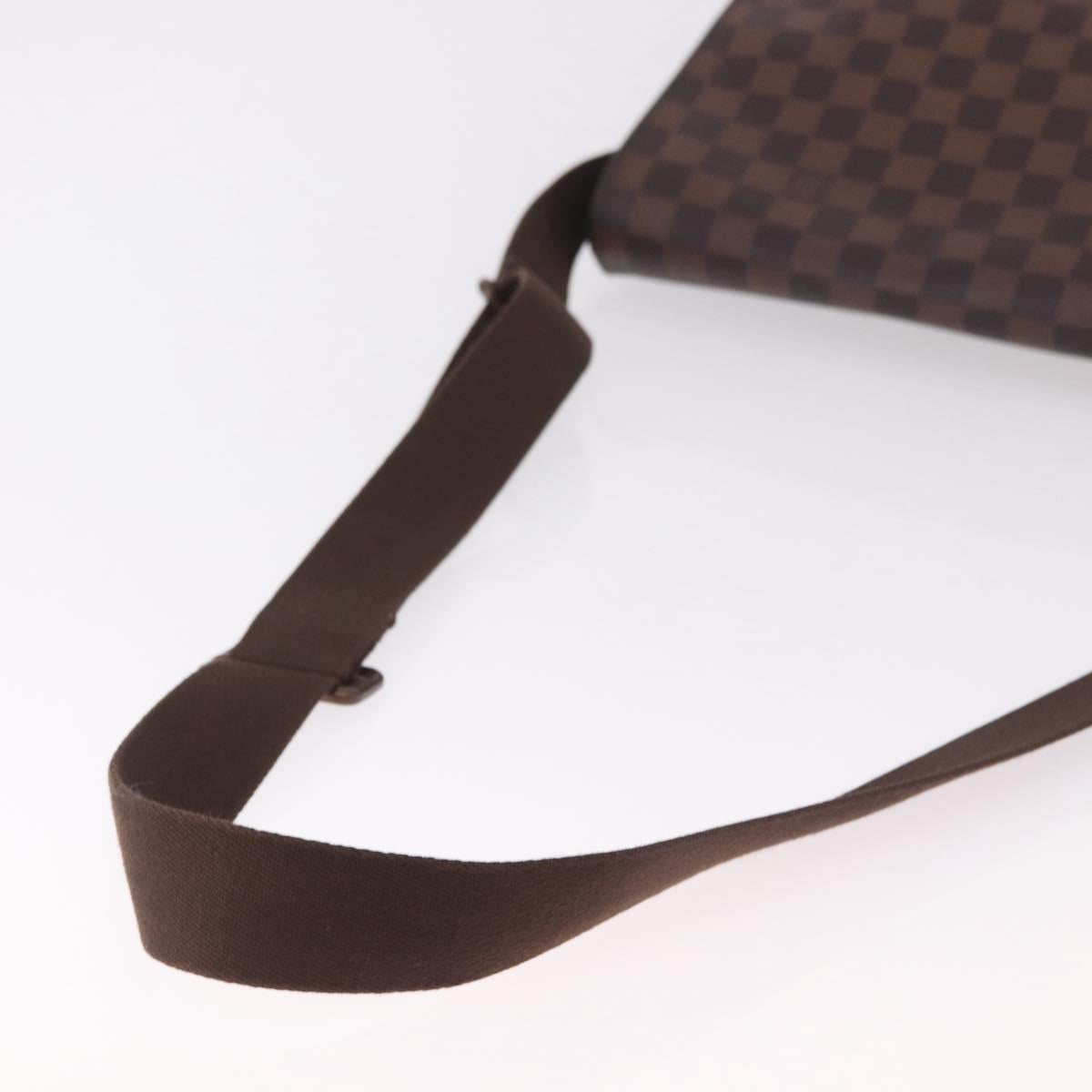 LOUIS VUITTON Damier Ebene Brooklyn MM Shoulder Bag N51211 LV Auth bs35787A