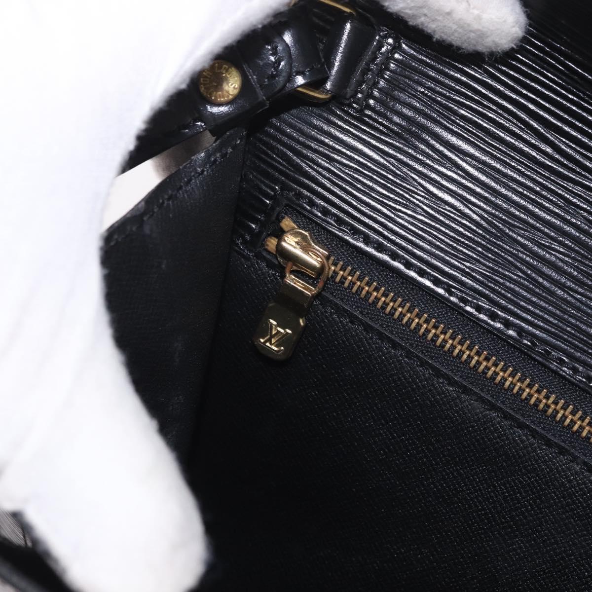 LOUIS VUITTON Epi Sellier Dragonne Clutch Bag Black M52612 LV Auth bs35798A