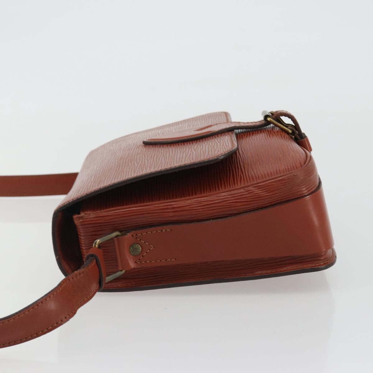 LOUIS VUITTON Epi Cartouchiere MM Shoulder Bag Brown M52243 LV Auth bs35803