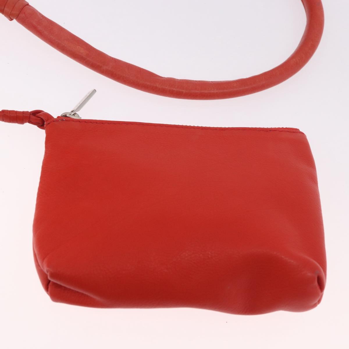 CELINE Tote Bag Leather Orange Auth bs35811A