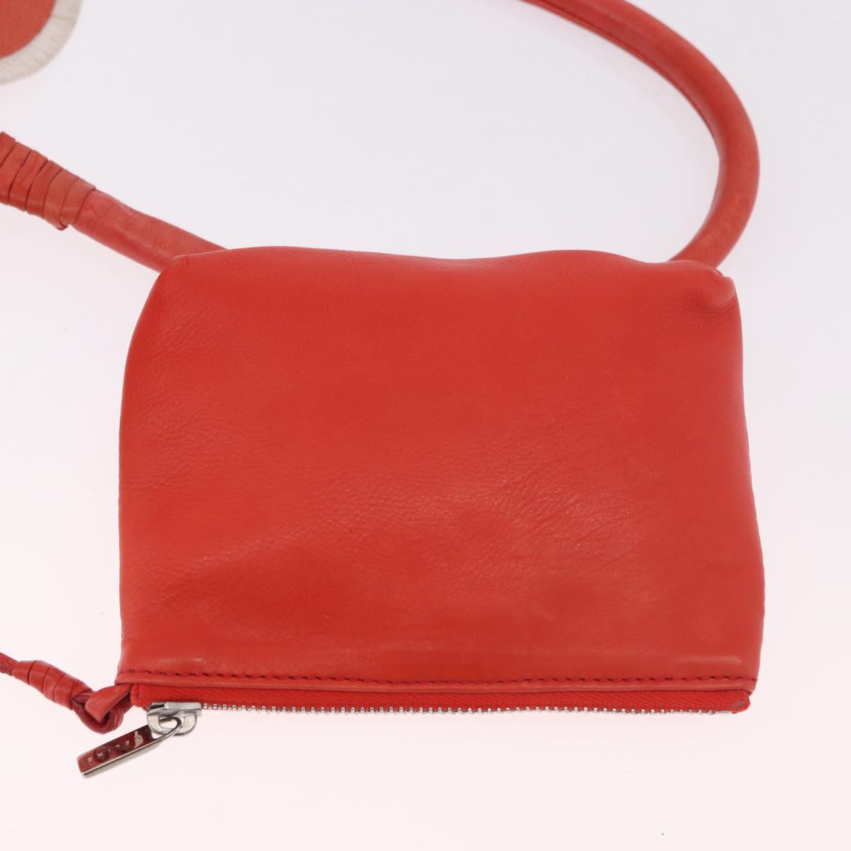 CELINE Tote Bag Leather Orange Auth bs35811A