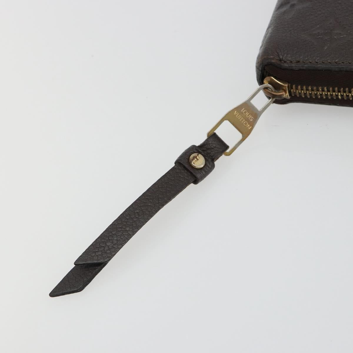 LOUIS VUITTON Monogram Empreinte Zippy Wallet Tail M60548 LV Auth bs35817
