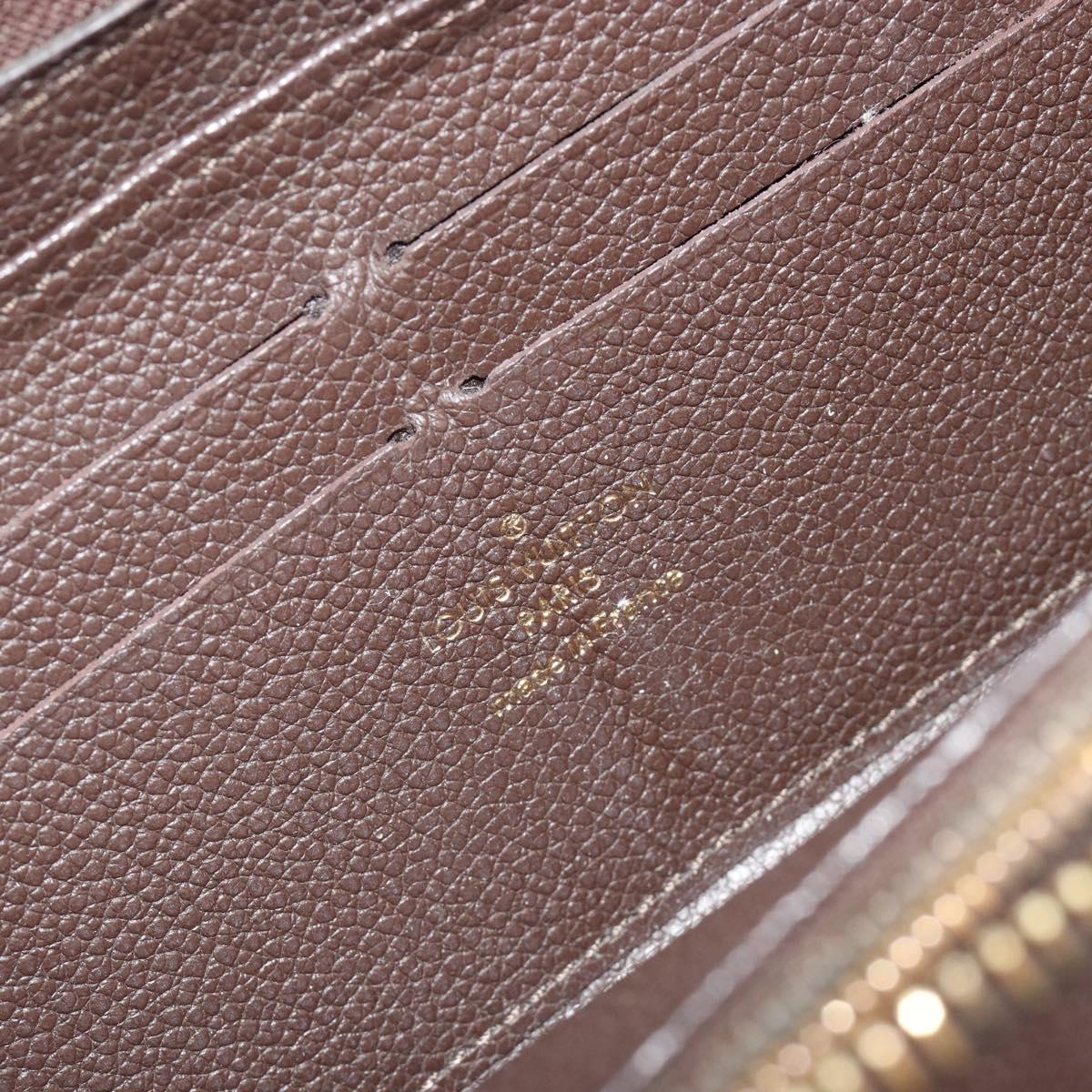 LOUIS VUITTON Monogram Empreinte Zippy Wallet Tail M60548 LV Auth bs35817
