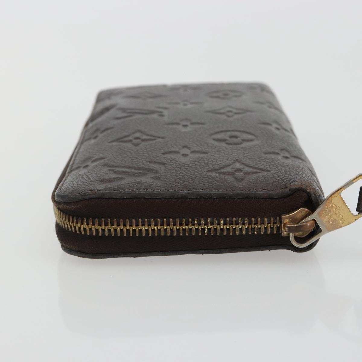 LOUIS VUITTON Monogram Empreinte Zippy Wallet Tail M60548 LV Auth bs35817