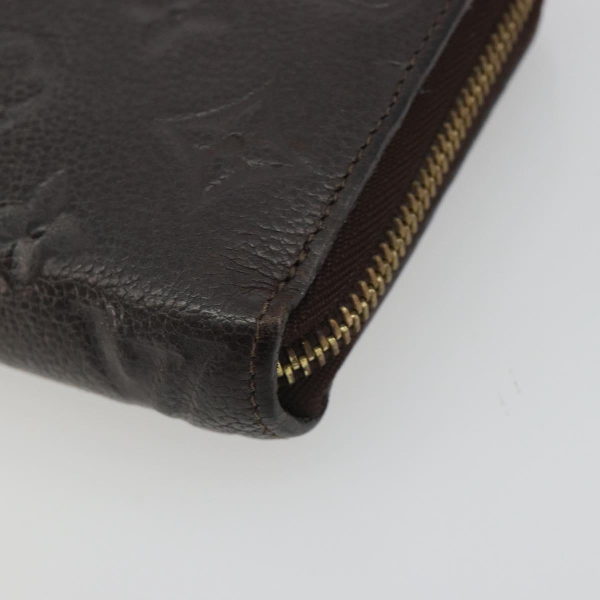 LOUIS VUITTON Monogram Empreinte Zippy Wallet Tail M60548 LV Auth bs35817