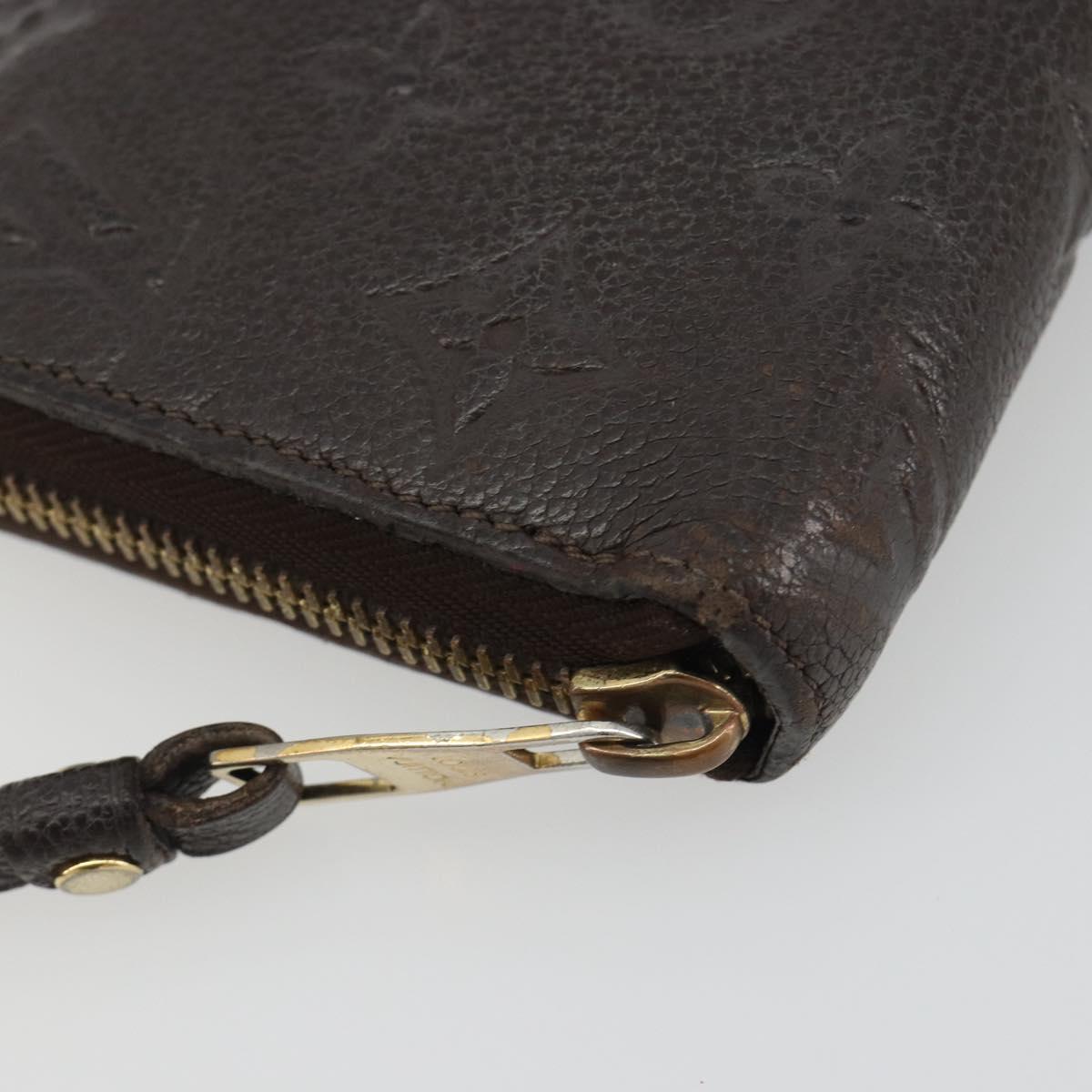 LOUIS VUITTON Monogram Empreinte Zippy Wallet Tail M60548 LV Auth bs35817