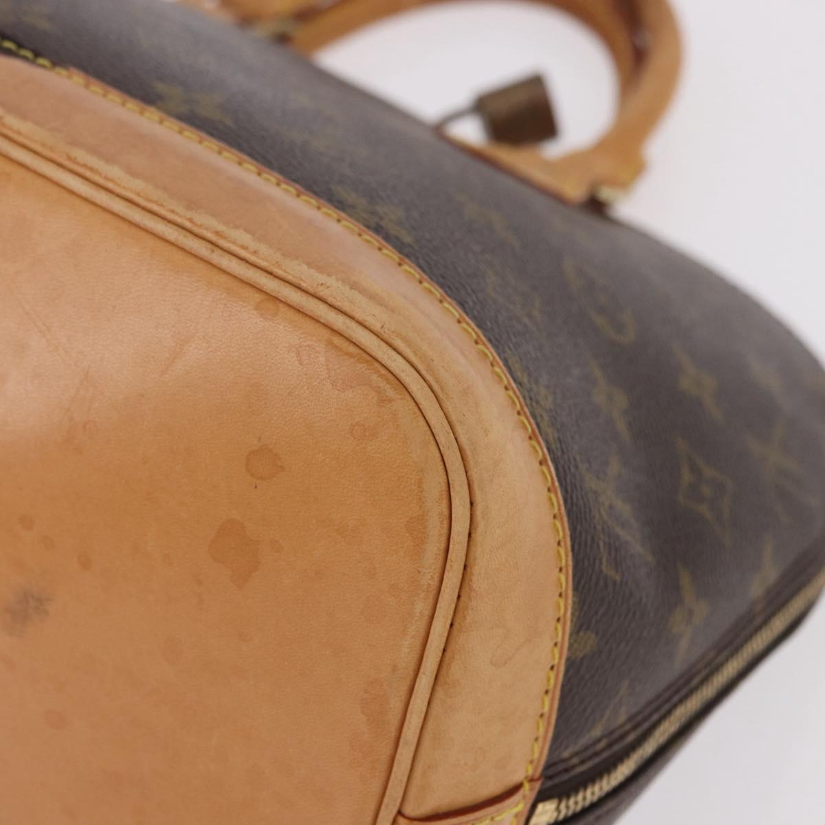 LOUIS VUITTON Monogram Alma Hand Bag M51130 LV Auth bs35841