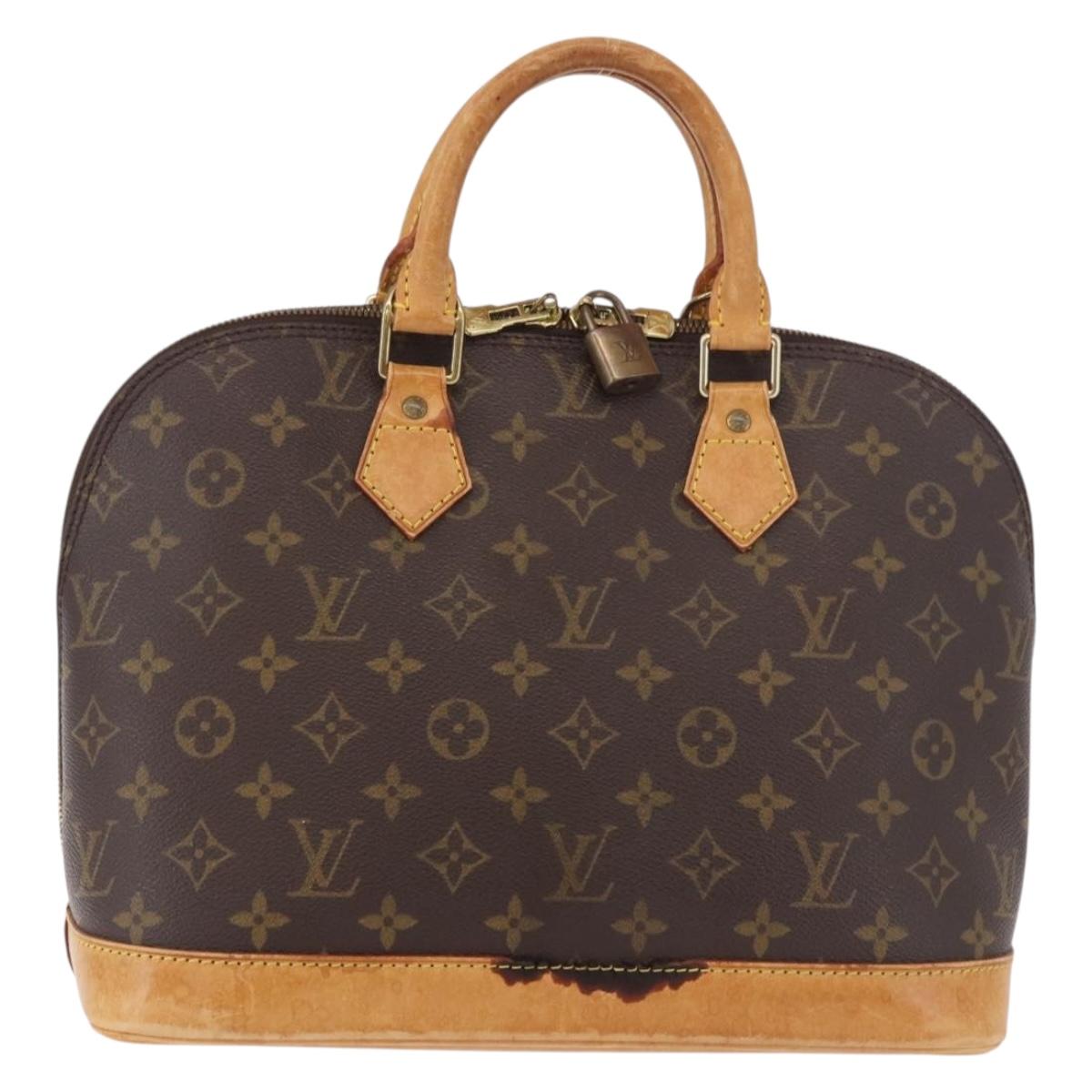 LOUIS VUITTON Monogram Alma Hand Bag M51130 LV Auth bs35841
