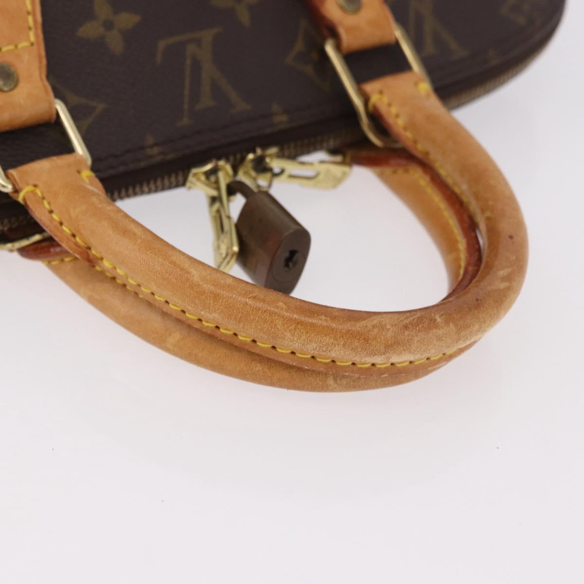 LOUIS VUITTON Monogram Alma Hand Bag M51130 LV Auth bs35841