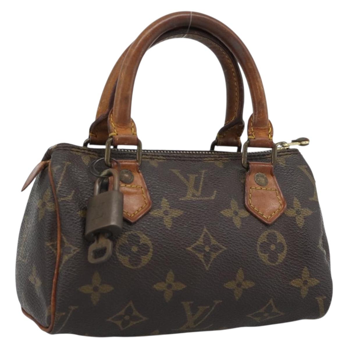 LOUIS VUITTON Monogram Mini Speedy Hand Bag M41534 LV Auth bs35844