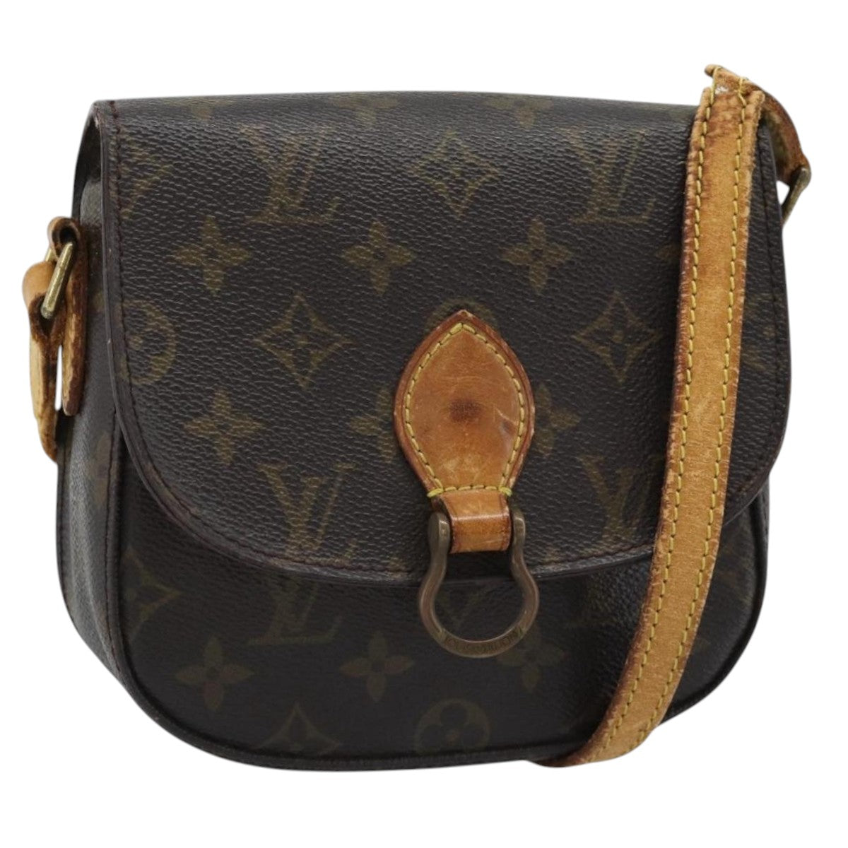 LOUIS VUITTON Monogram Saint Cloud PM Shoulder Bag M51244 LV Auth bs35846